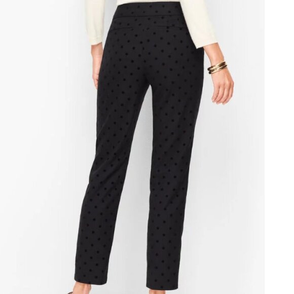 Talbots Hampshire Ankle Pants - Black Polka Dot - Picture 2 of 8